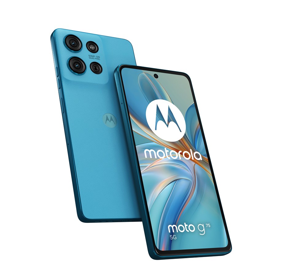 Mobiltelefoner - Motorola Moto G75 256GB/8GB - Aqua Blue - PB3Y0004SE