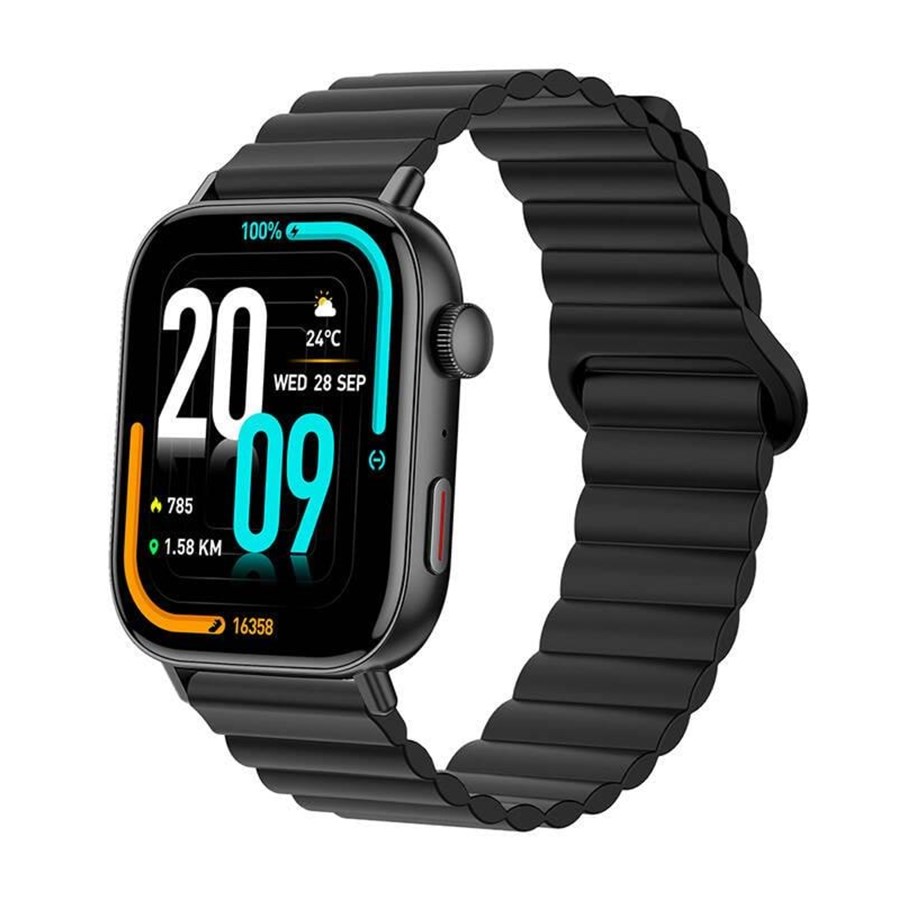Smartklokke, Smartwatch & Sportsklokke - Colmi C8 Max smartwatch with magnetic strap (black) - C8 Max Black Mag