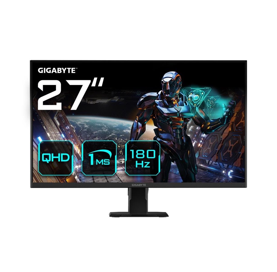 Skjerm - 27" GIGABYTE GS27QA - 2560x1440 (QHD) - 180Hz - IPS - GS27QA EU