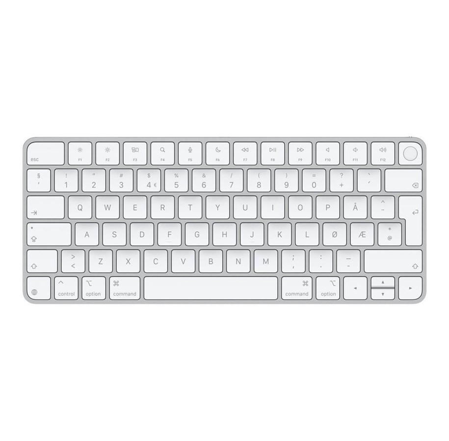 Tastatur - Apple Magic Keyboard with Touch ID - Tastatur - Norsk - Hvit - MXCK3H/A