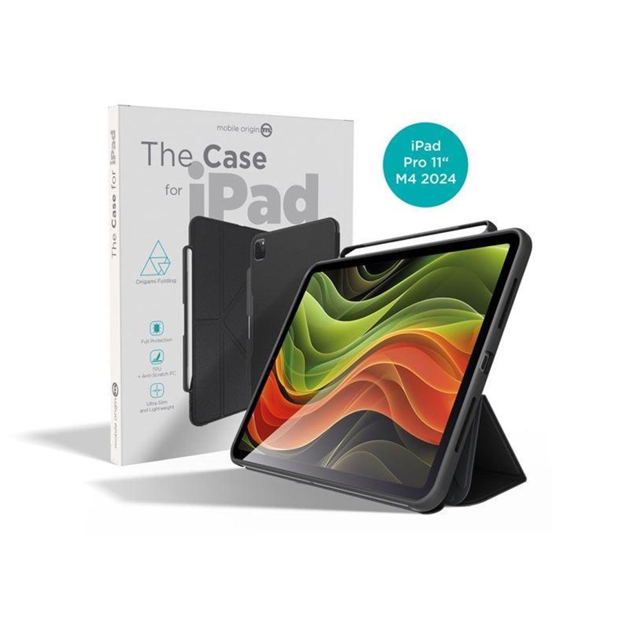 Nettbrett - Deksler og etui - Mobile Origin The Case - black - iPad Pro 11" (M5 2025/M4 2024) - TCIPP-11-2024-BLK