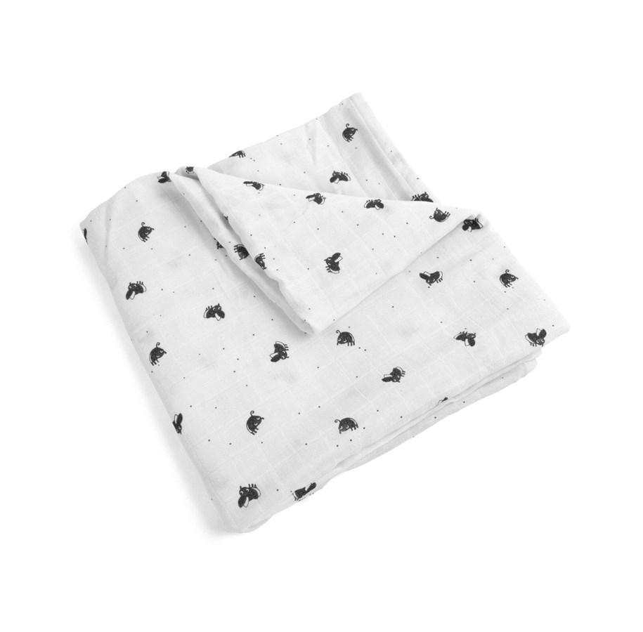 Babyutstyr - Filibabba Muslin Swaddle Diaper 120x120 cm GOTS - Lucky - FI-03361
