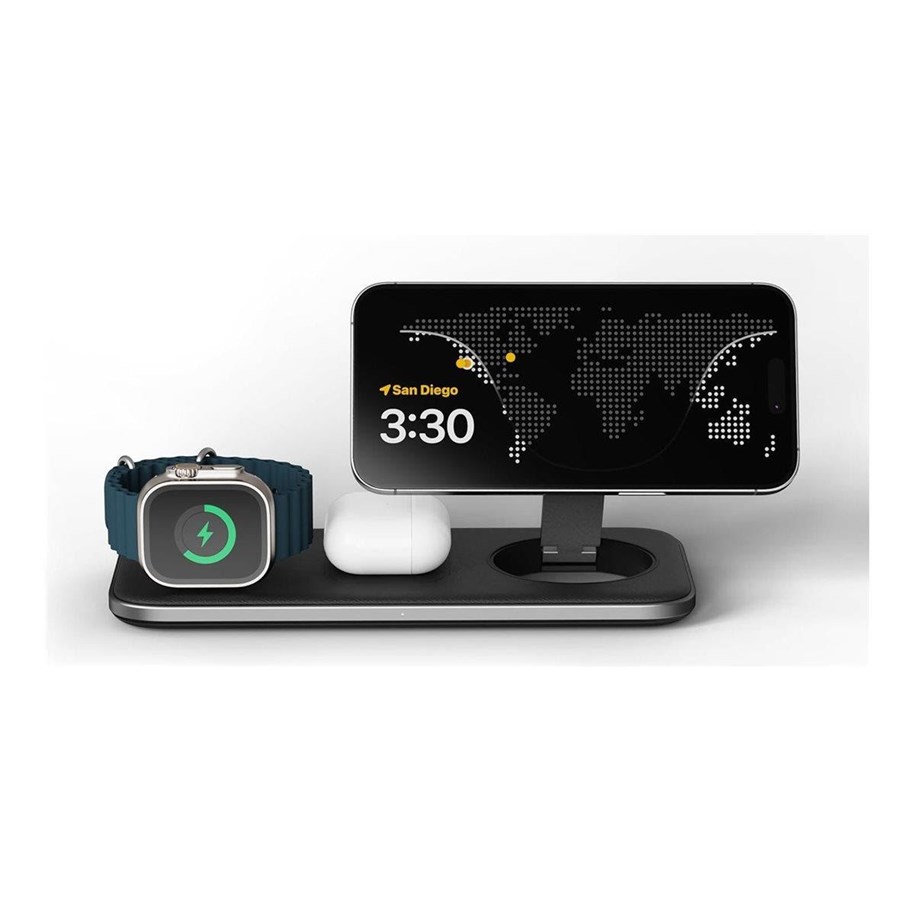 Mobil - Adaptere og ladere - Satechi Qi2 Trio Wireless Charging Pad - ST-QTPM-EA