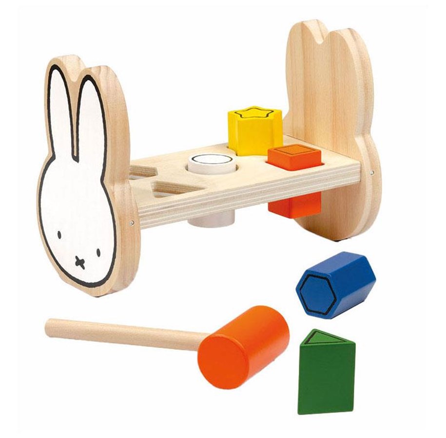 Babyleker - Bambolino Toys Miffy Hammer Bench Wood - 17064