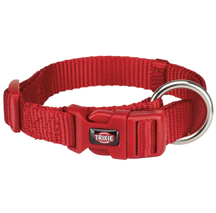 Hund - Trixie Premium Collar Red M–L 35-55cm/20mm - TX201603