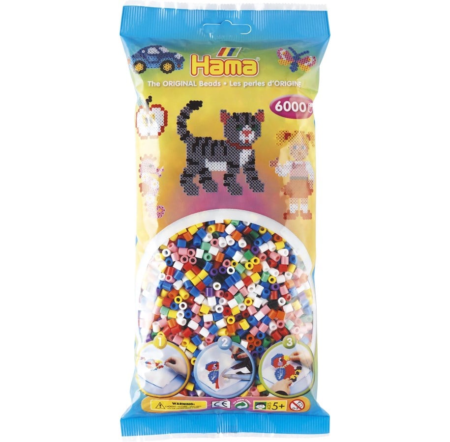 Kreative leker - Hama Iron-on Beads Color Mix (00) 6000 pcs. - 205-00