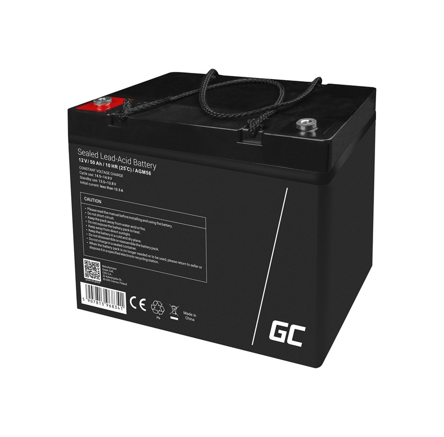 Batterier & Ladere - Green Cell AGM battery - Lead Acid - AGM56