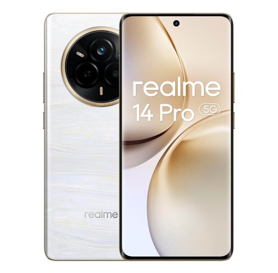 Mobiltelefoner - realme 14 Pro 5G 512GB/12GB - Perlehvit - 631011005704