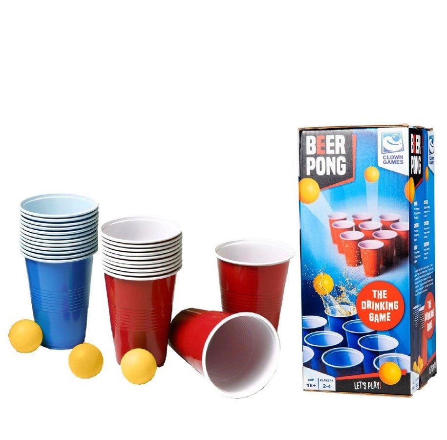 Leketøy - Clown Games - Beer Pong 20 Cups 6 Balls - 0607063