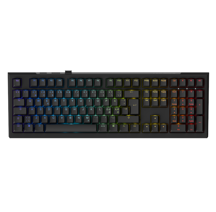 Tastatur - Ducky One X - Fullsize 100% - Gamingtastatur - Nordisk - Svart - 394226