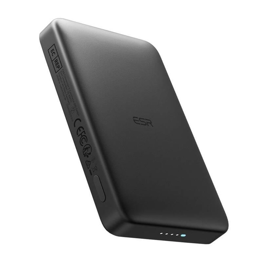 Nødlader - ESR Magnetic Powerbank 10000mAh Qi2 (Black) Nødlader - Svart - 10000 mAh - 2G5230261