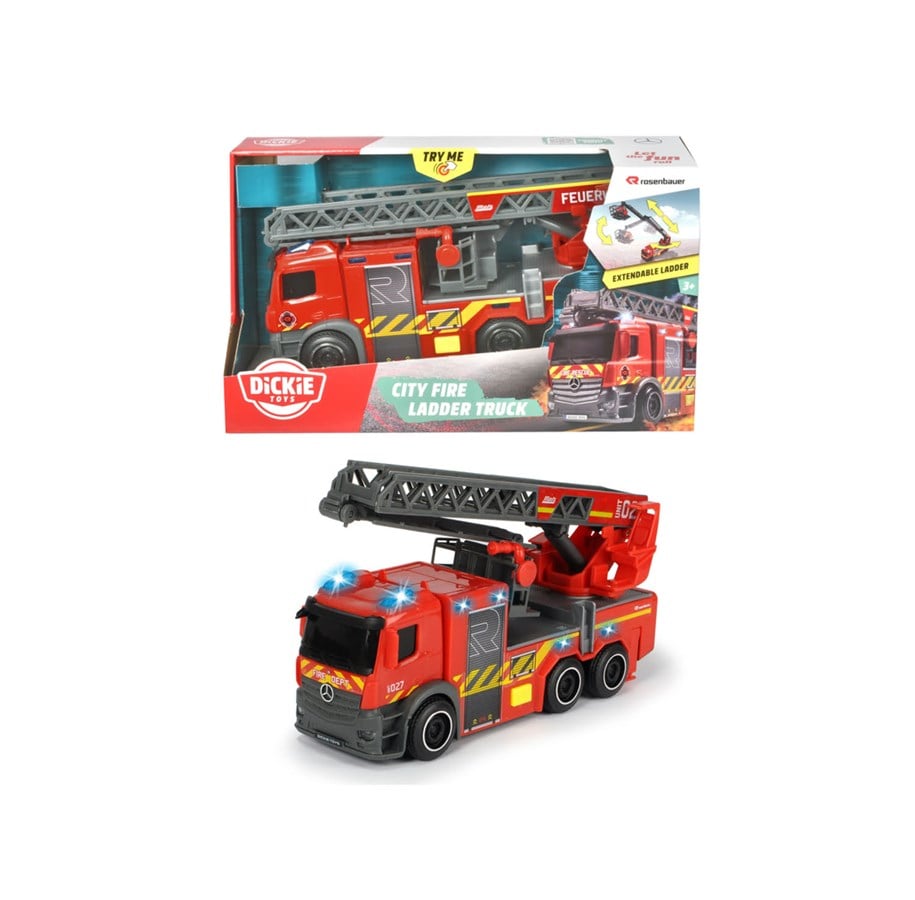 Leketøysbil - Dickie Mercedes-Benz, Rosenbauer Brannbil - 203714011038
