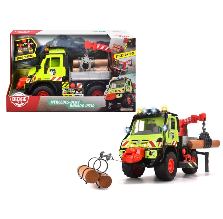 Leketøysbil - Dickie Mercedes-Benz Unimog U530 Motorredskap - 203749032
