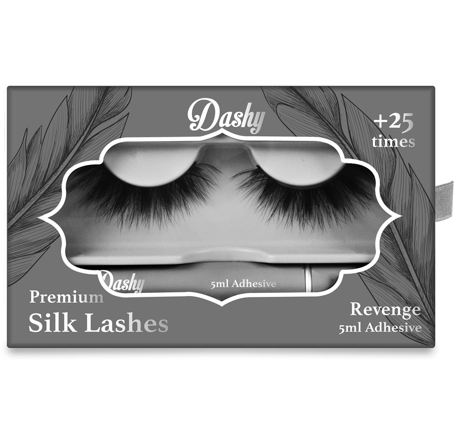 Sminke - Dashy Premium Silk Lashes + 5 ml Adhesive Revenge - 620006
