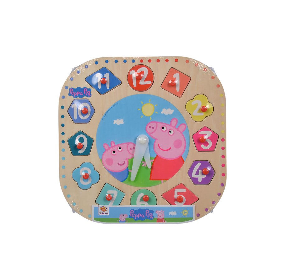 Treleker - Eichhorn Peppa Gris Puslespillklokke i tre - 109265704Y06