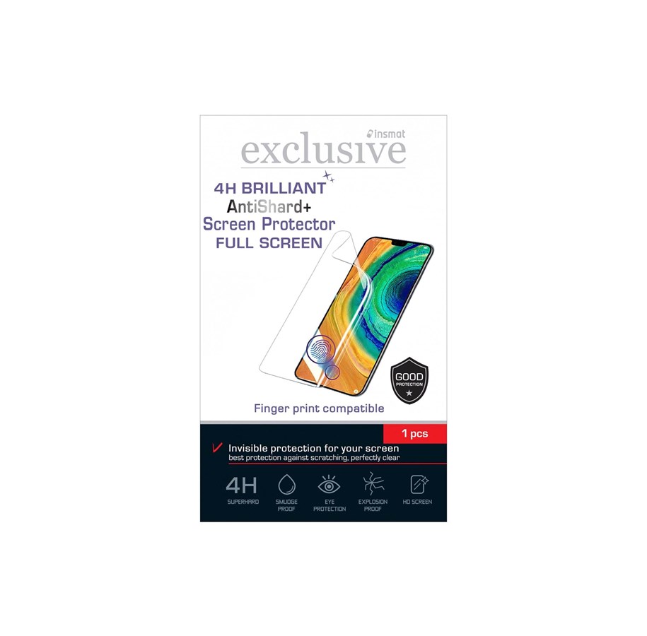 Mobil - Beskyttelsesglass - Insmat Exclusive AntiShard+ - 861-1617