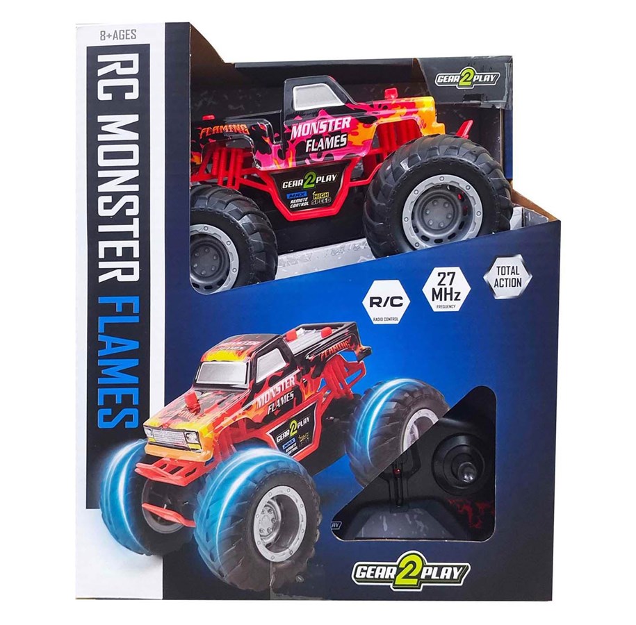 Fjernstyrt - Gear2play - RC Remote Control Car Monster Flames - GP19367
