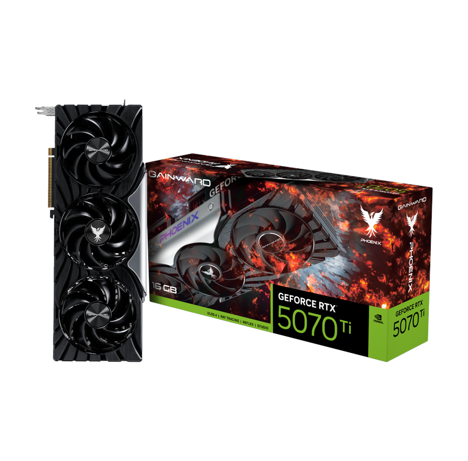 Grafikkort - Gainward GeForce RTX 5070 Ti Phoenix V1 - 16GB GDDR7 RAM - Grafikkort - NE7507T019T2-GB2031C