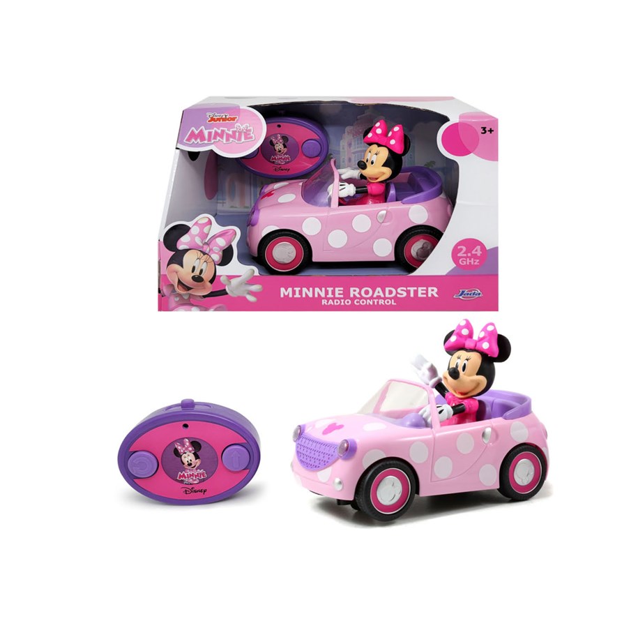 Leketøysbil - Jada Toys Radiostyrt Disney Junior Minni Mus Sportsbil - 253074001