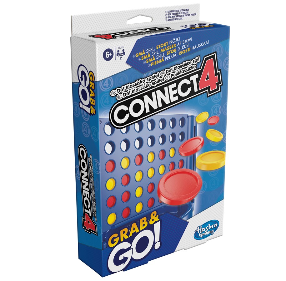 Brettspill & Puslespill - Hasbro Connect 4 Grab & Go! (Nordisk) - F8253NC10