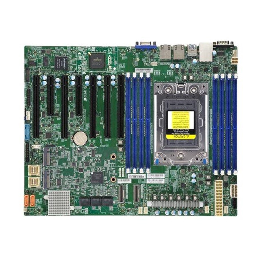 Hovedkort - Supermicro H12SSL-CT Hovedkort - AMD SP3 - DDR4 RAM - ATX - MBD-H12SSL-CT-B