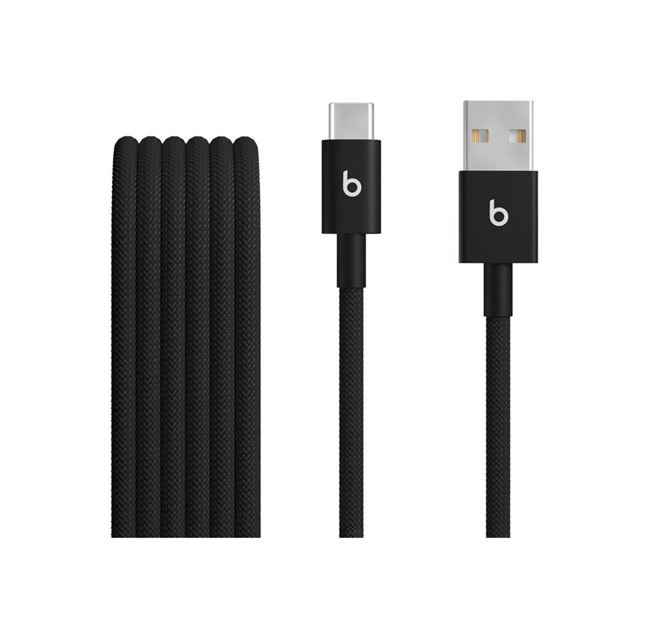 USB - Apple Beats USB-A to USB-C Woven Cable (1.5 m / 5 ft.) – Bolt Black - MDGG4ZM/A