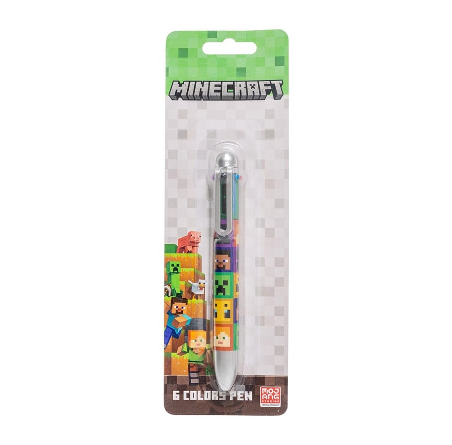 Skoleutstyr - Euromic MINECRAFT Multi-col. pen on blistercard - 166507403
