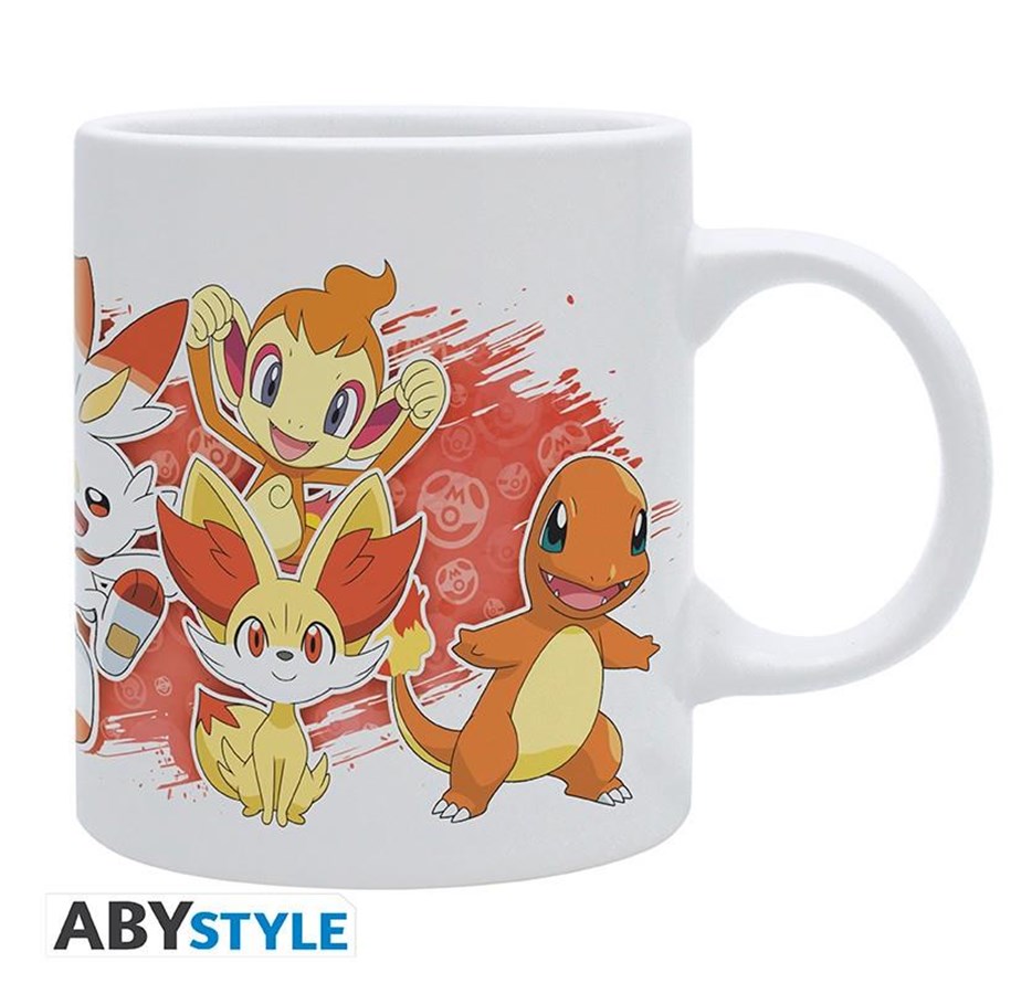 Reklameartikler - ABYstyle - POKEMON Mug Fire Starters White - Krus - MG3946