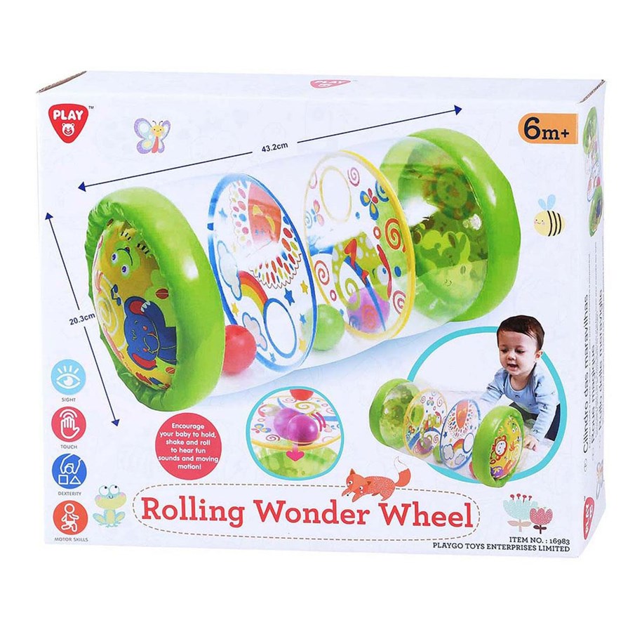 Babyleker - PLAY Rolling Wonder Wheel with Balls Inflatable 43cm - 16983