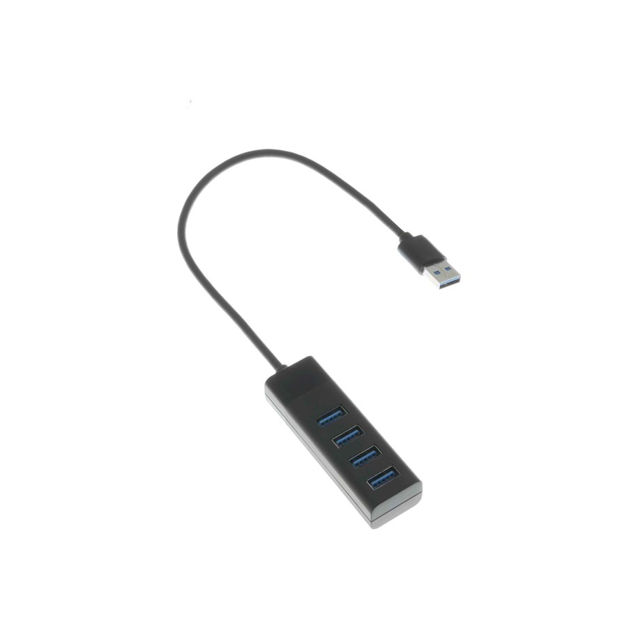 USB-hub - Insmat - hub - 4 ports USB-hub - USB 3.2 - 4 porter - Svart - 133-1040