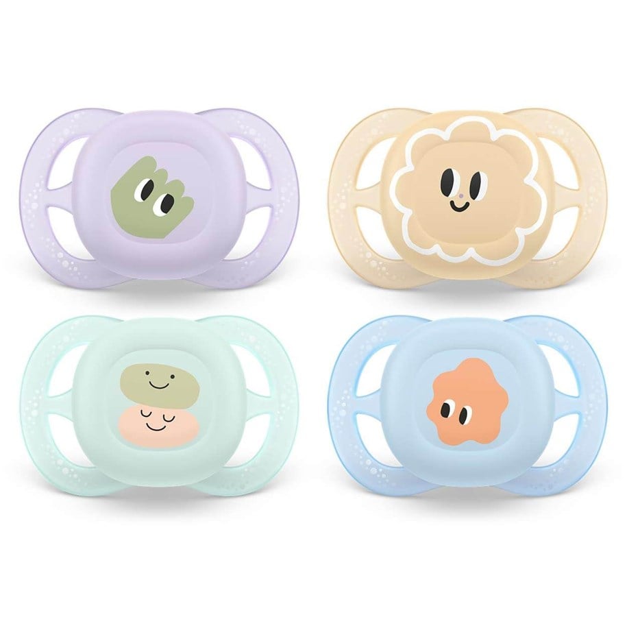 Babyutstyr - Philips Avent Soother ultra start SCF075/06 2pk - assorted - SCF075/06