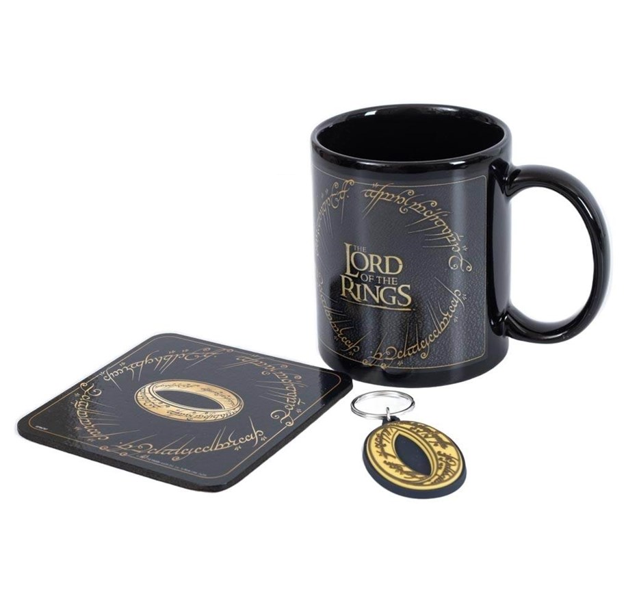 Reklameartikler - Pyramid - The Lord Of The Rings Ceramic Mug and Coaster Set - Gavepakke - GP86787