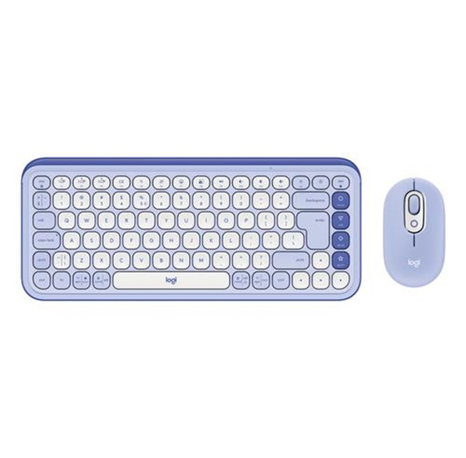 Tastatur - Logitech POP Icon Combo - Tastatur & Mussett - Universal - Hvit - 920-013078