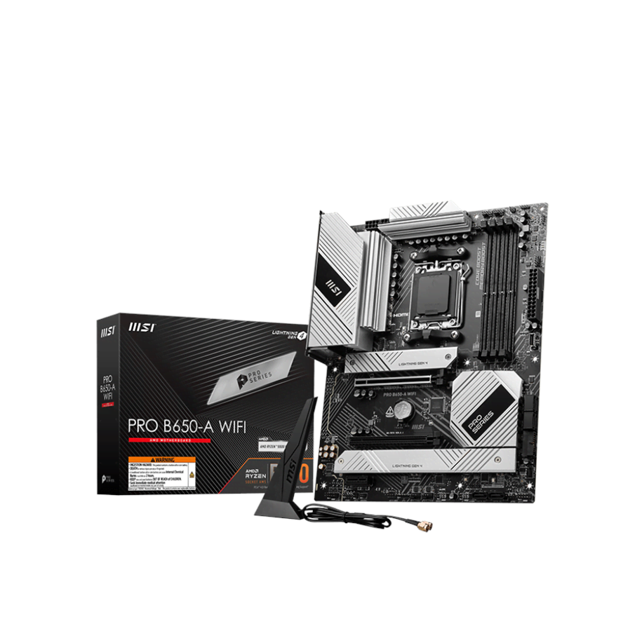 Hovedkort - MSI PRO B650-A WIFI Hovedkort - AMD B650 - AMD AM5 - DDR5 RAM - ATX - PRO B650-A WIFI