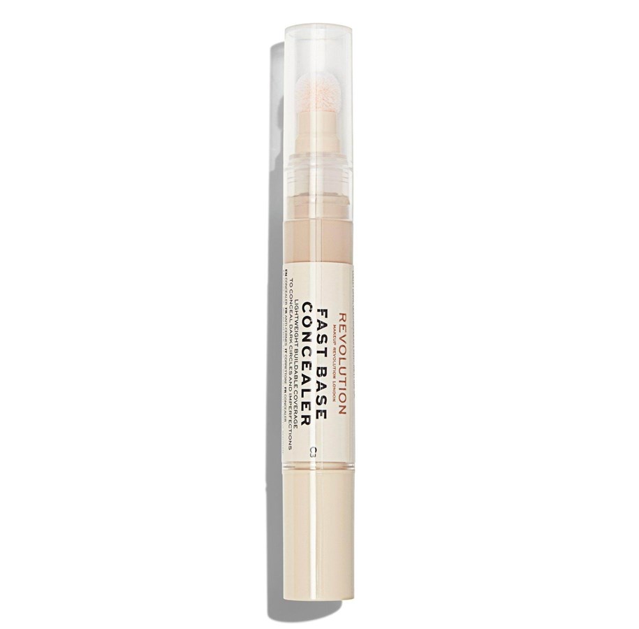 Sminke - Makeup Revolution Fast Base Concelear, Under-Eye Concealer Pen, C 3, 4.5 ml - 5057566034098