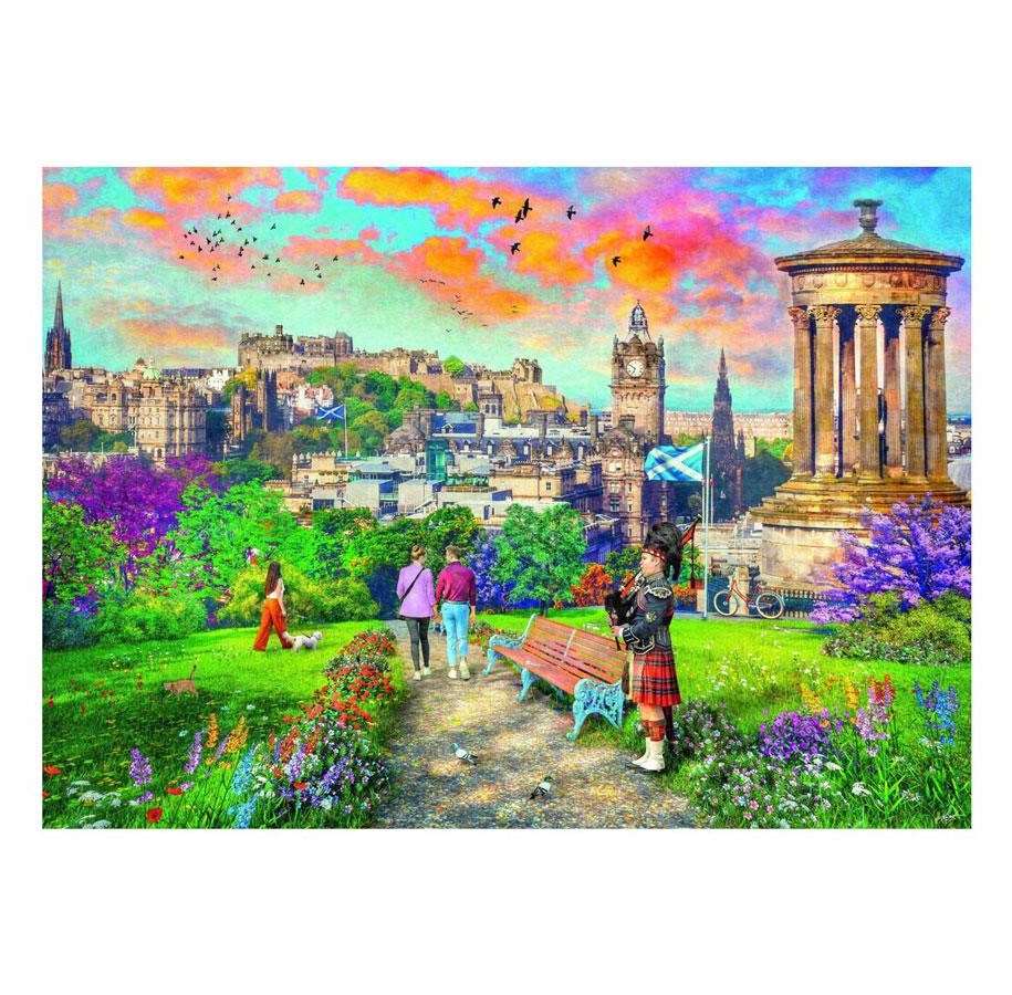 Puslespill - Ravensburger Edinburgh Romance Jigsaw Puzzle 1000 pcs. Gulv - 120002482