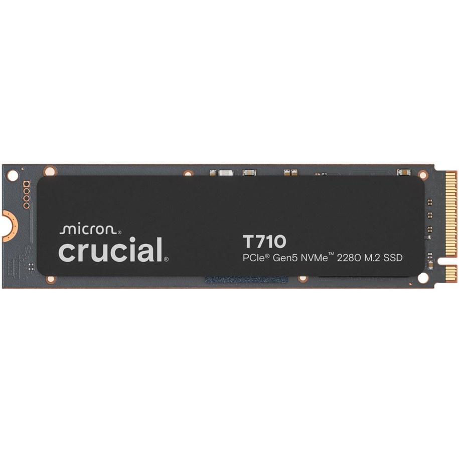 SSD - Crucial T710 SSD - 2TB - Uten varmespreder - Svart - M.2 2280 - PCIe 5.0 *DEMO* - CT2000T710SSD8