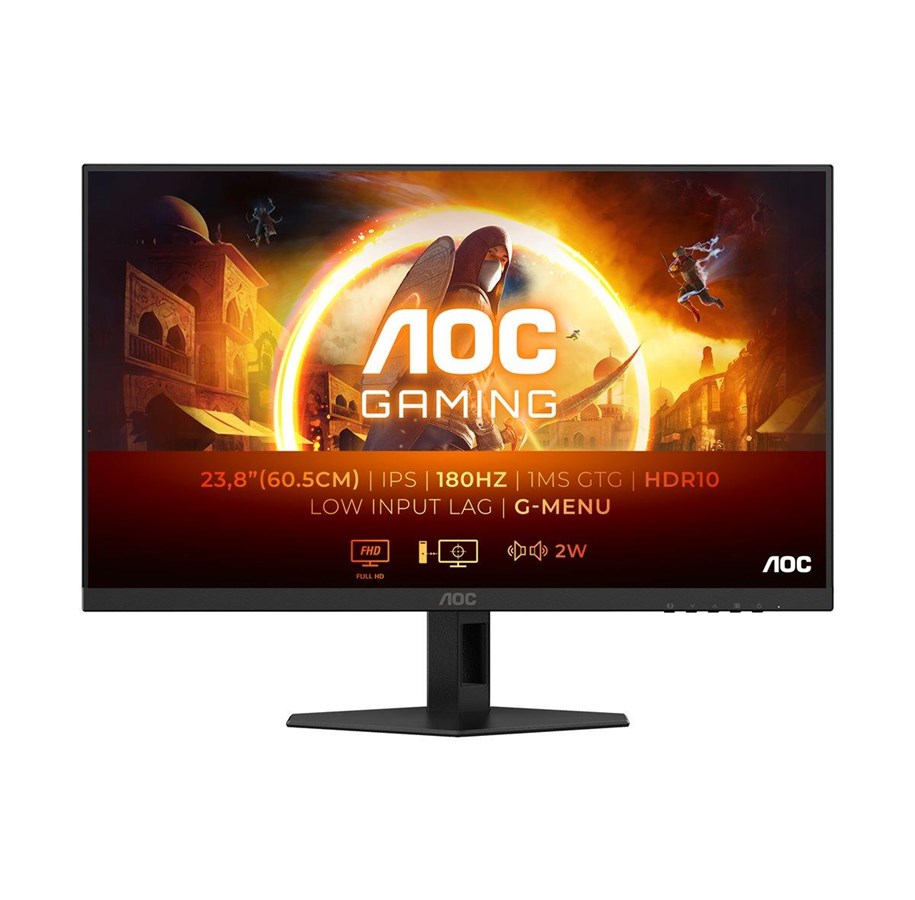 Skjerm - 24" AOC G4 Series 24G4XE - 1920x1080 (FHD) - 180Hz - IPS - 24G4XE