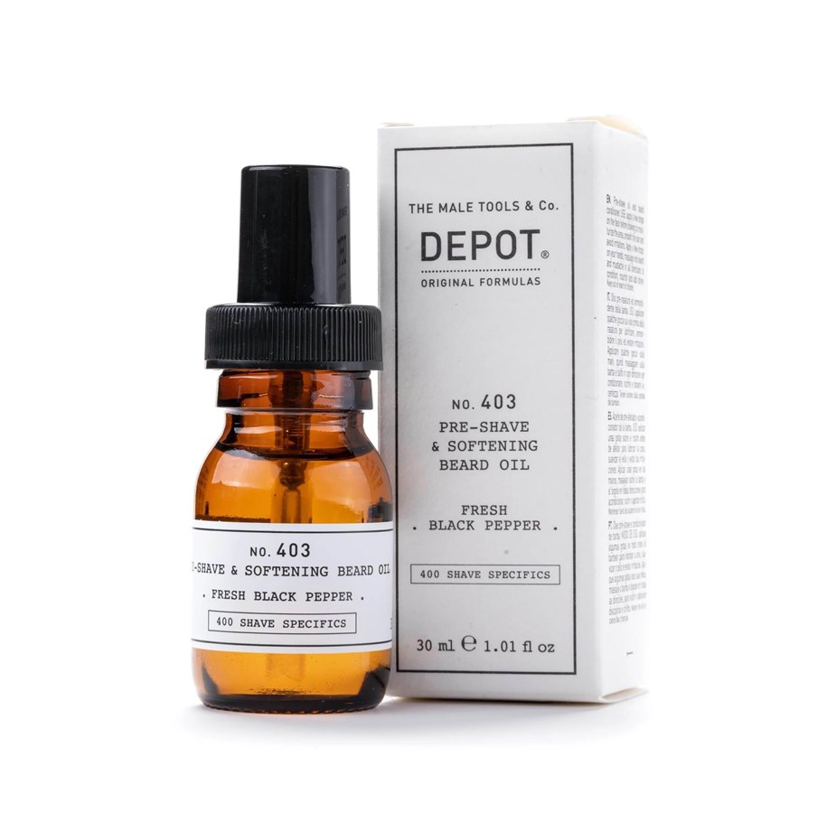 Ansiktspleie - Depot 400 Shave Specifics No. 403 Fresh Black Pepper Softening Pre-Shaving Oil 30 ml - 8032274011804