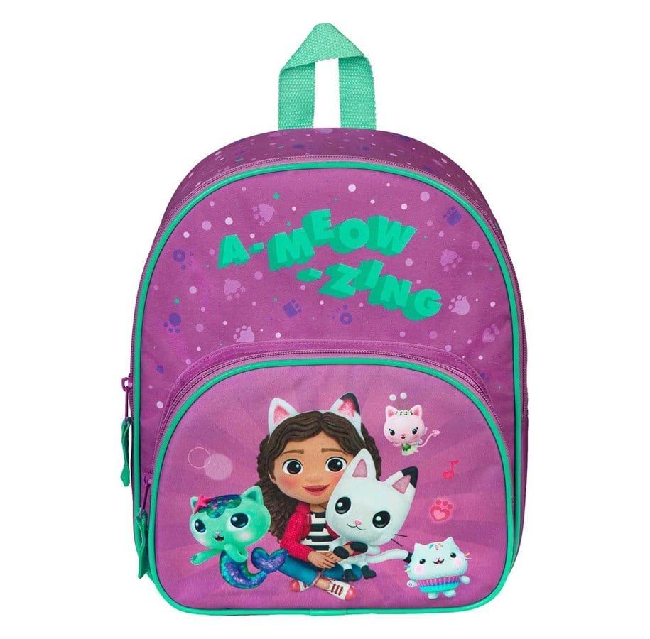 Skoleutstyr - Gabby's Dollhouse Backpack with Front Pocket - GABY7604