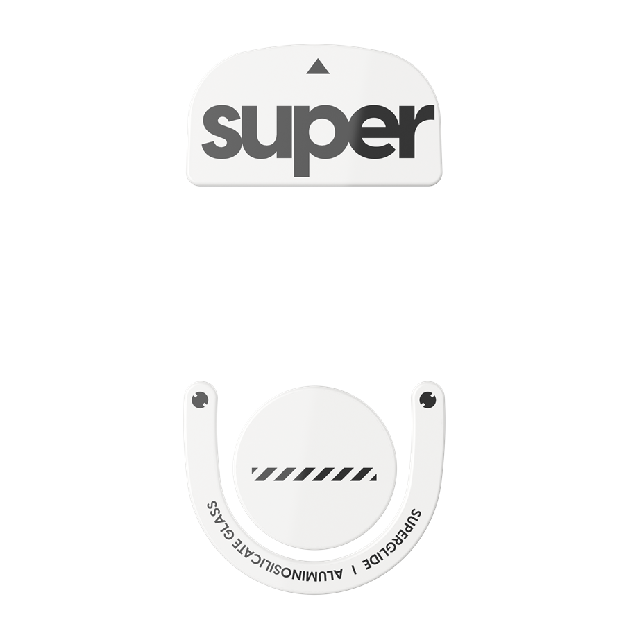 Musematte & Tilbehør  - Pulsar Superglide (Type-S) for Logitech G PRO X SUPERLIGHT 2 - Hvit - LGS2GW