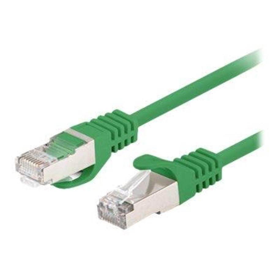 Nettverkskabel - Lanberg patch cable - 50 cm - RAL 6024 green - Grønn - 0.5m - PCF6-20CC-0050-G