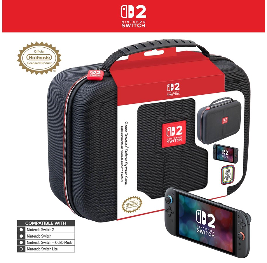 Spill - Tilbehør - Nintendo Game Traveler: Deluxe System Case - Black - Bag - Nintendo Switch 2 - 222101