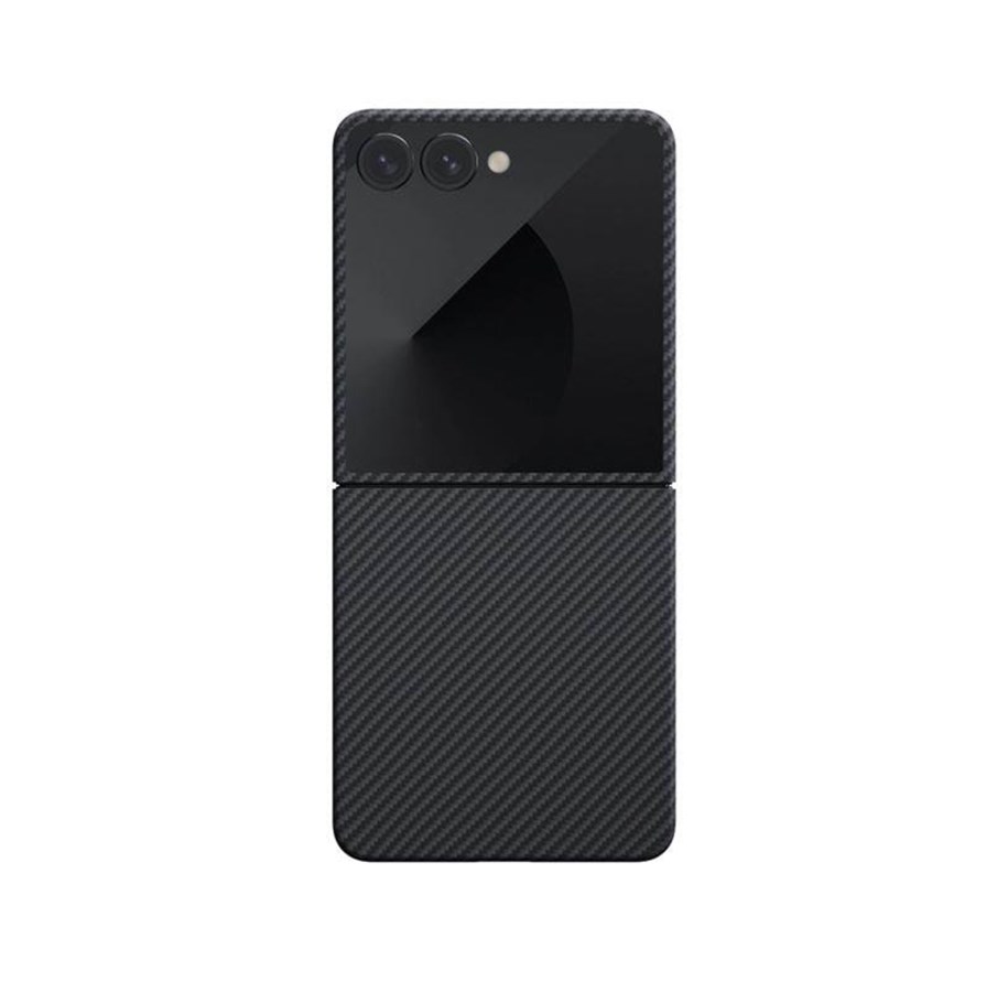 Mobil - Deksel og etui - PITAKA Ultra-Slim Case Black/Grey - Samsung Galaxy Z Flip 7 - FBFLIP7