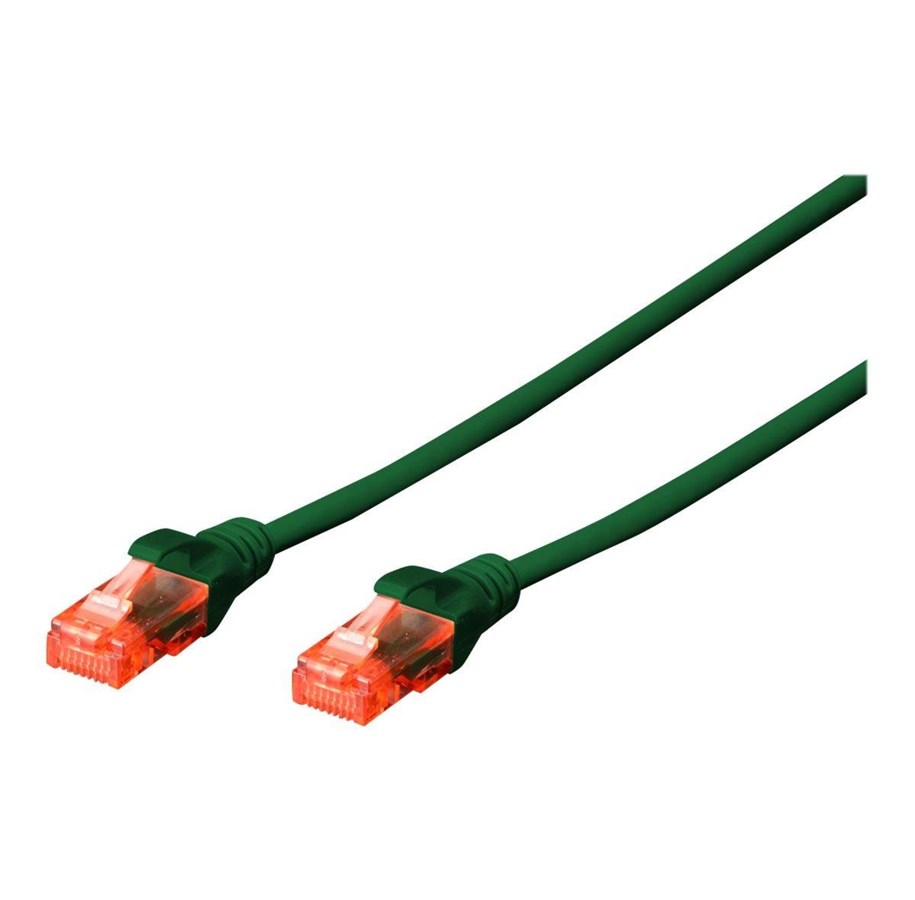 Nettverkskabel - DIGITUS Professional patch cable - 25 cm - green - Grønn - 0.25m - DK-1617-0025/G