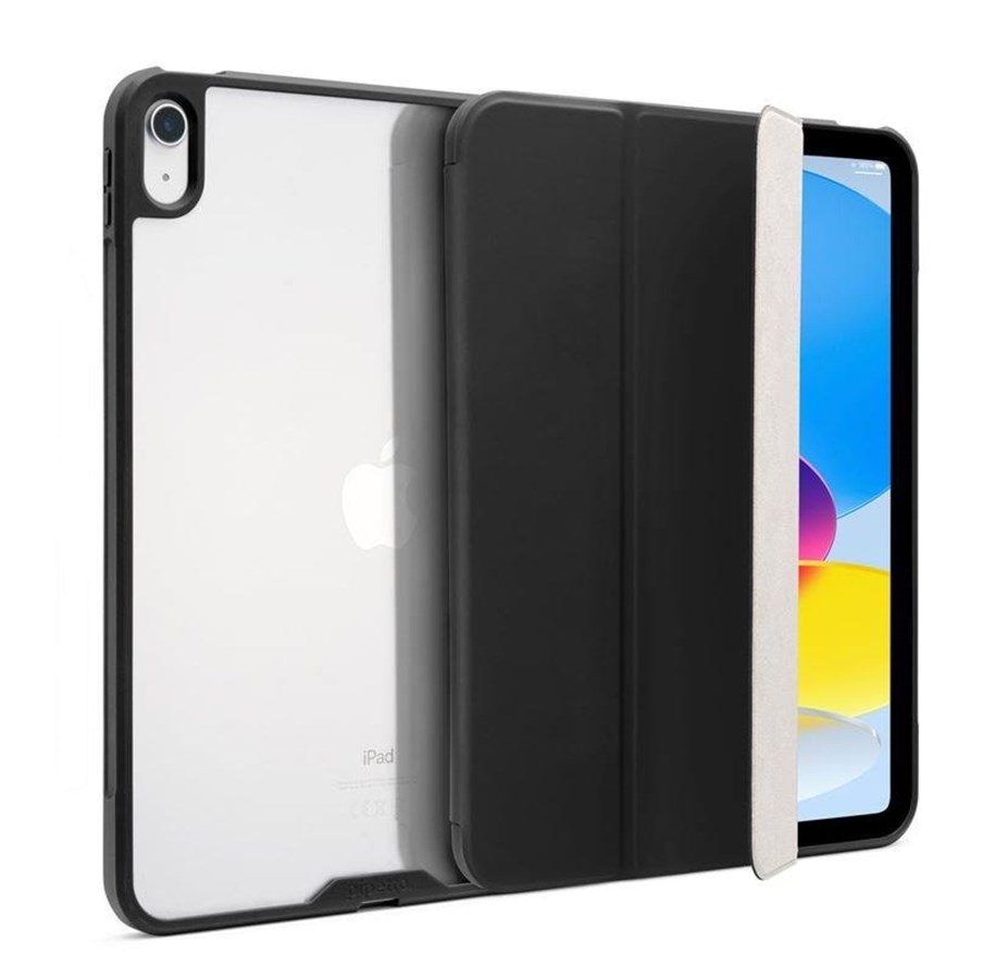 Nettbrett - Deksler og etui - Pipetto Tri-Folio Case - black - iPad (A16) / iPad (2022) - P074-49-V