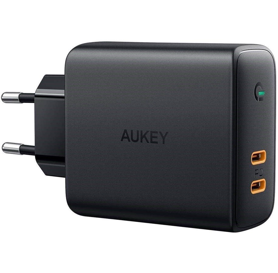 Mobil - Adaptere og ladere - Aukey PA-D5 Wall Charger 63W - Black - PA-D5
