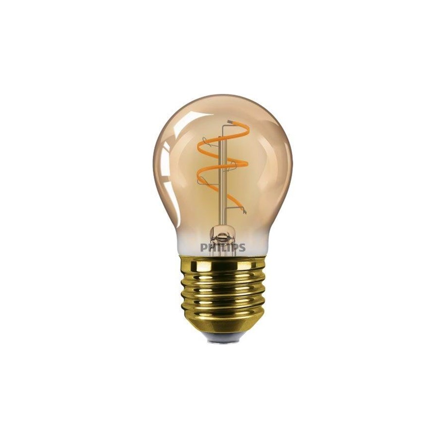 LED-lyspære - Philips LED-lyspære Filament Mini-ball 2.7W/918 (15W) Dimmable Amber E27 - 929004583901