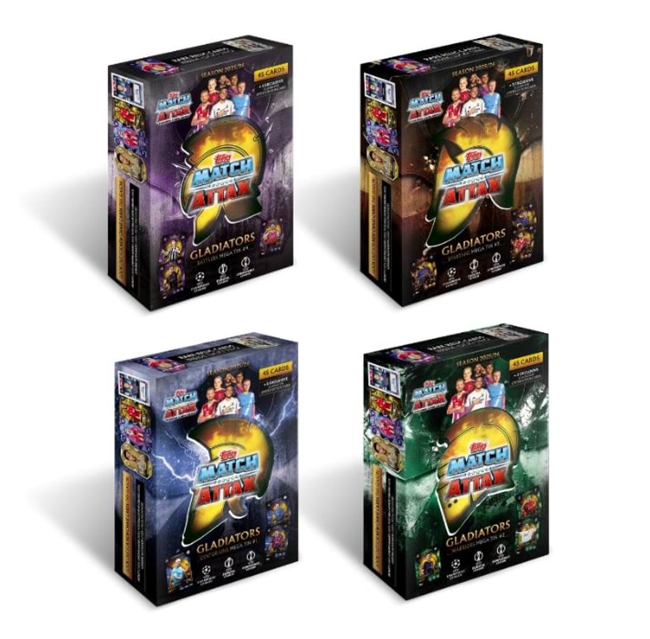 Brettspill & Puslespill - Topps MATCH ATTAX CHAMPIONS LEAGUE MEGA TIN ASSORTED - UCLMA25-05
