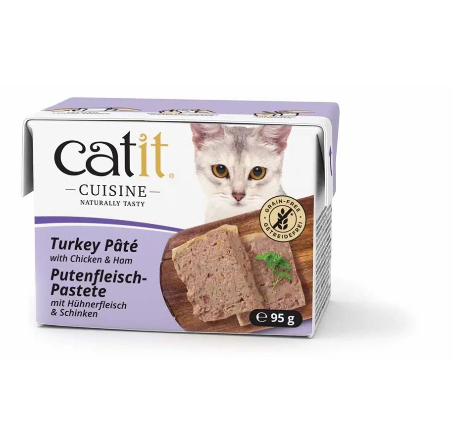 Katt - Catit - Cuisine wet food for cats - Turkey pâté w. chicken & ham 95 g - 42137